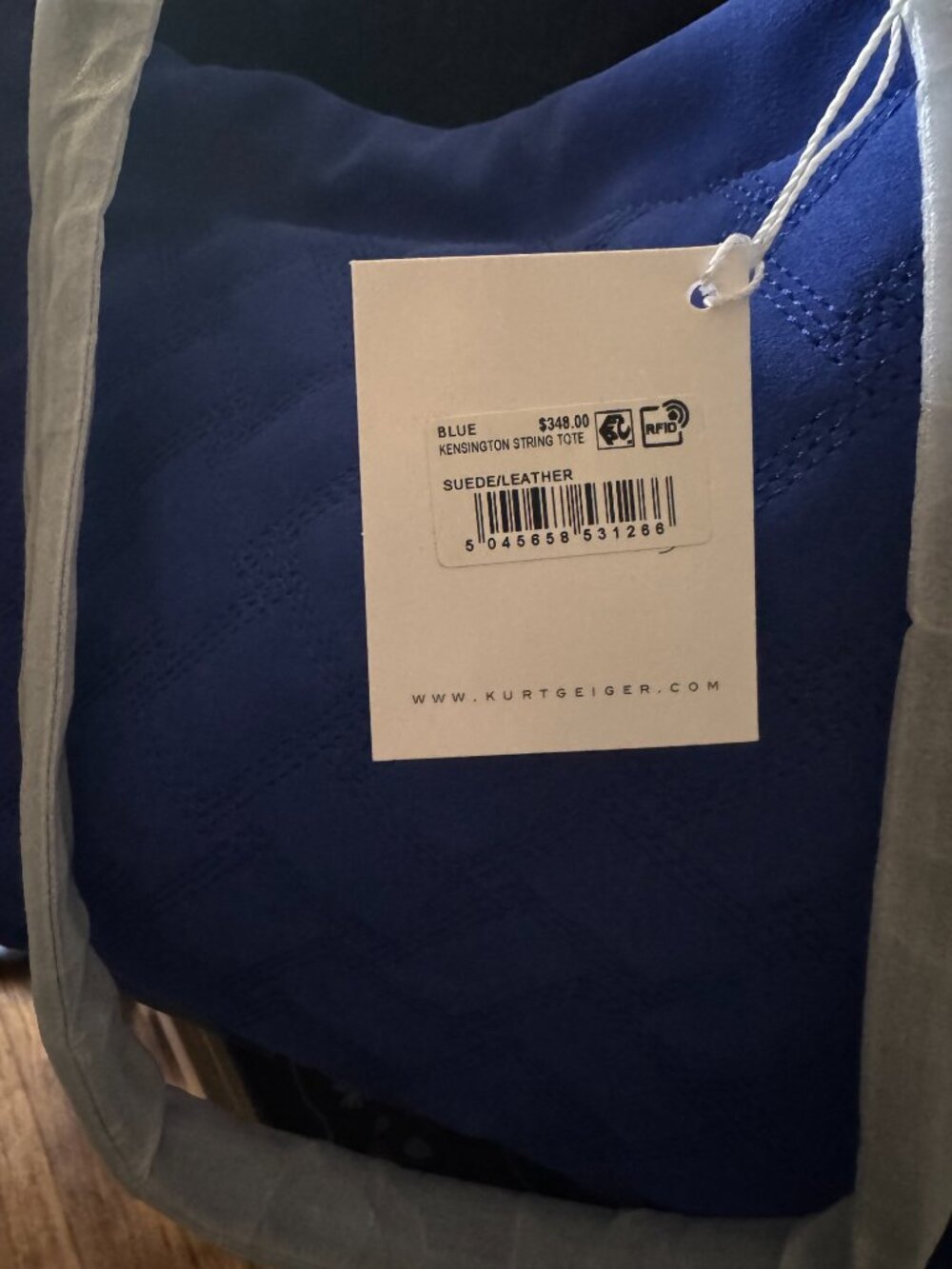 Kurt Geiger Kensington Drawstring Tote Bag | NWT - Picture 6 of 7